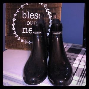Black Nautica Rainboots